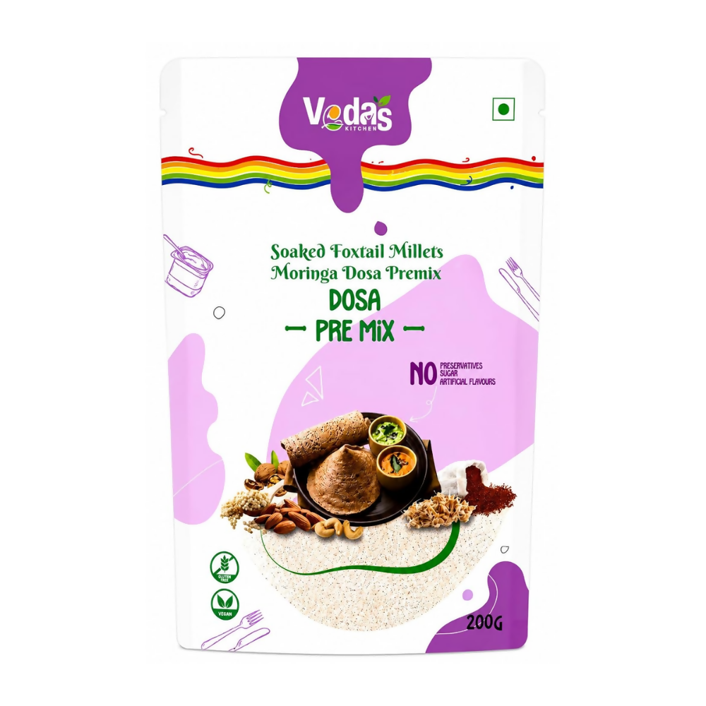 Vedas Kitchen Soaked Foxtail Millets Moringa Dosa Premix