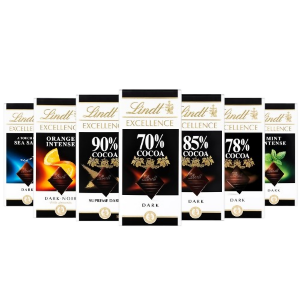 Lindt Excellence 90% Cocoa Dark Supreme Noir Chocolate Bar