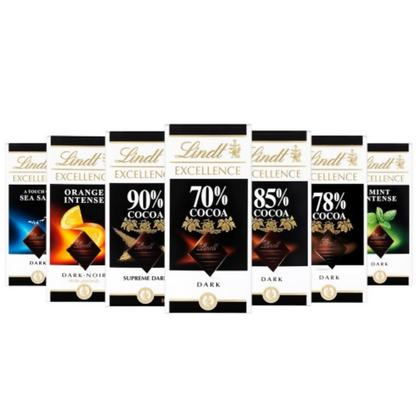 Lindt Excellence 90% Cocoa Dark Supreme Noir Chocolate Bar
