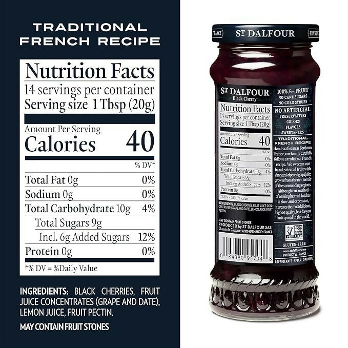 ST. DALFOUR Black Cherry Fruit Spread