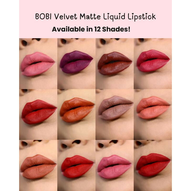 BOBI Velvet Matte Liquid Lipstick, Shade_4 RUBY