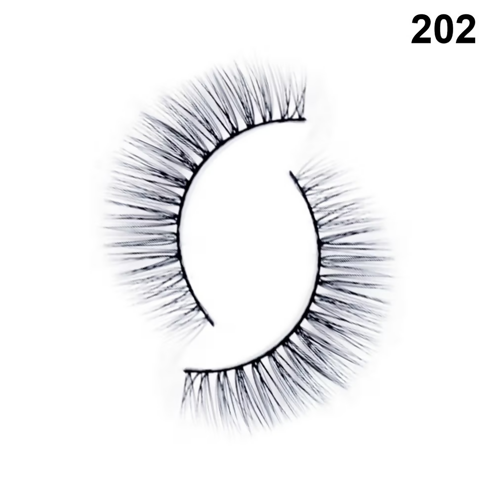 Bronson Professional Pair 6D Long & Natural False Eyelashes - 202