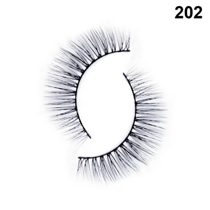 Bronson Professional Pair 6D Long & Natural False Eyelashes - 202