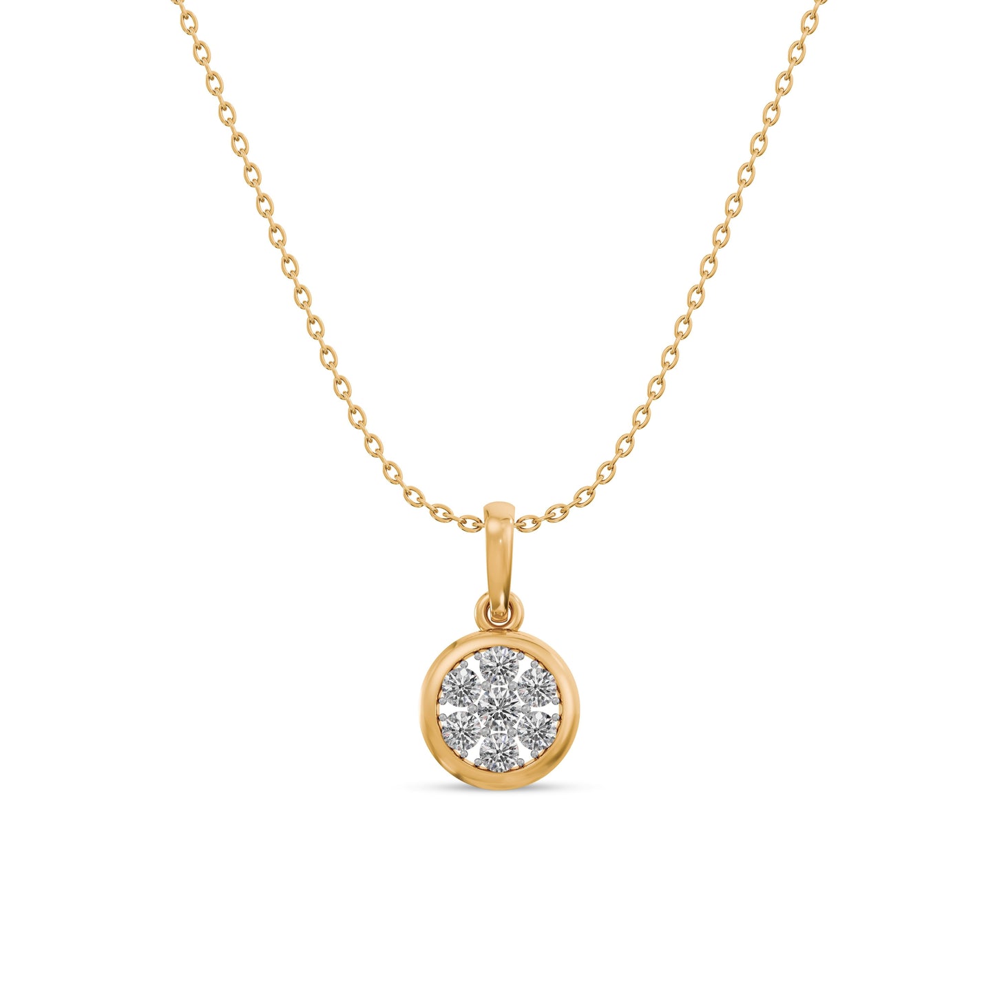 Ethereal Bloom 9KT Gold Laboratory Grown Diamond Necklace