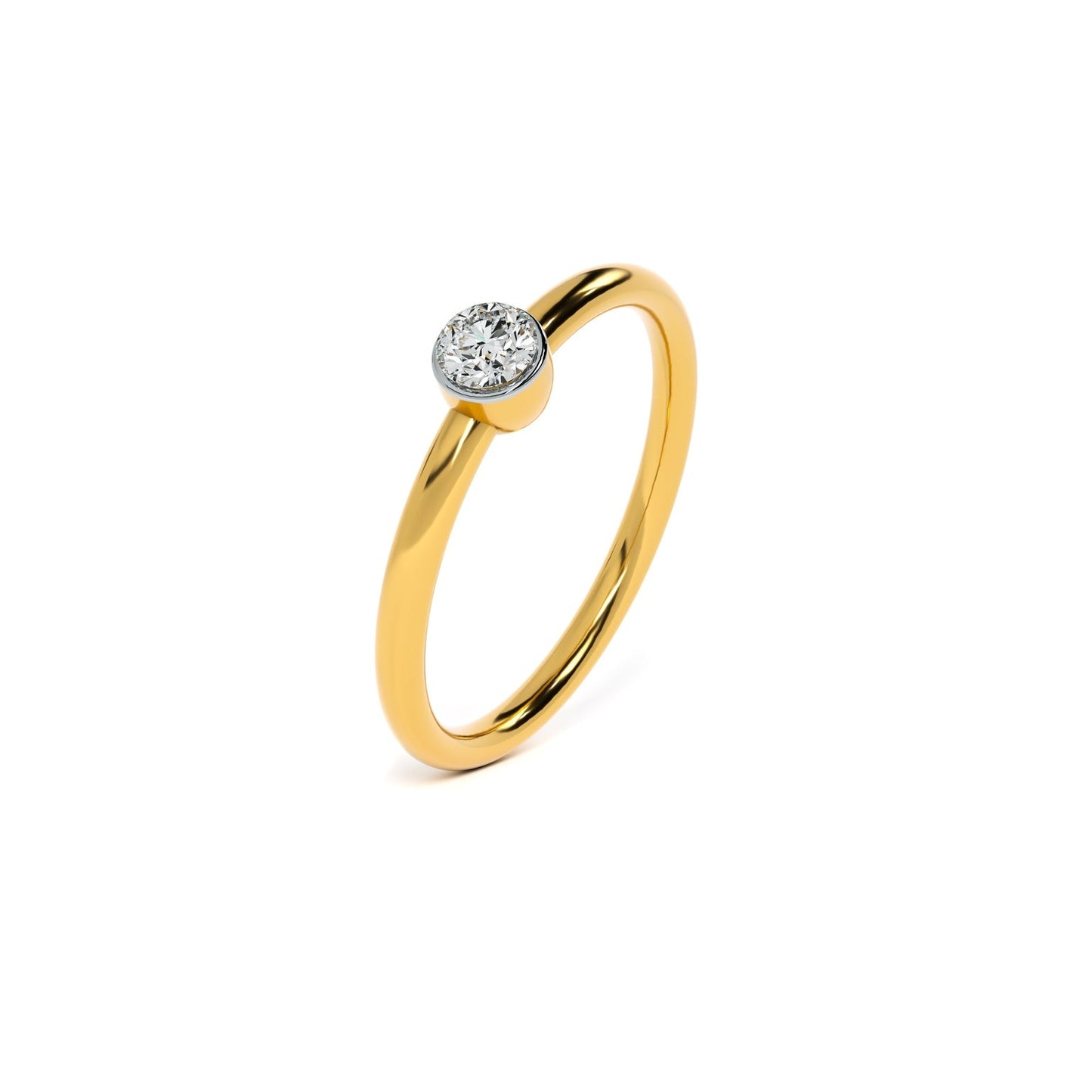 Solo Shine 9KT Gold Laboratory Grown Diamond Ring
