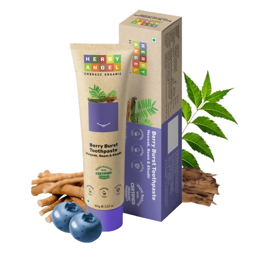 Herby Angel Berry Burst Toothpaste for Kids