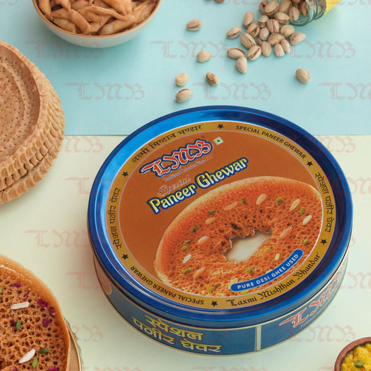 LMB Sweets Special Paneer Ghewar (Premium Tin Pack) (JPR)
