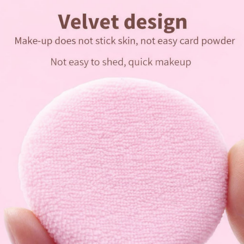Bronson Professional Round Powder Puff Beauty Blender Makeup Sponge Applicator