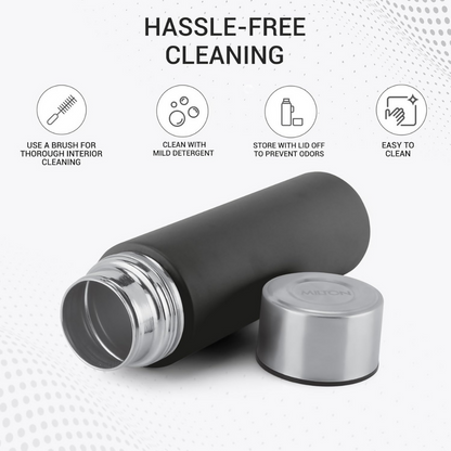 Milton Glide 1000 Stainless Steel Water Bottle - Black