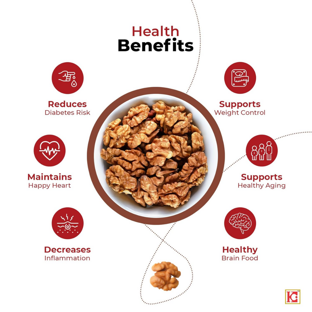 Go Crackers Kashmiri Brown Halves Dried Walnuts Kernels Without Shell