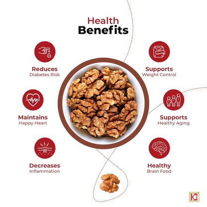 Go Crackers Kashmiri Brown Halves Dried Walnuts Kernels Without Shell