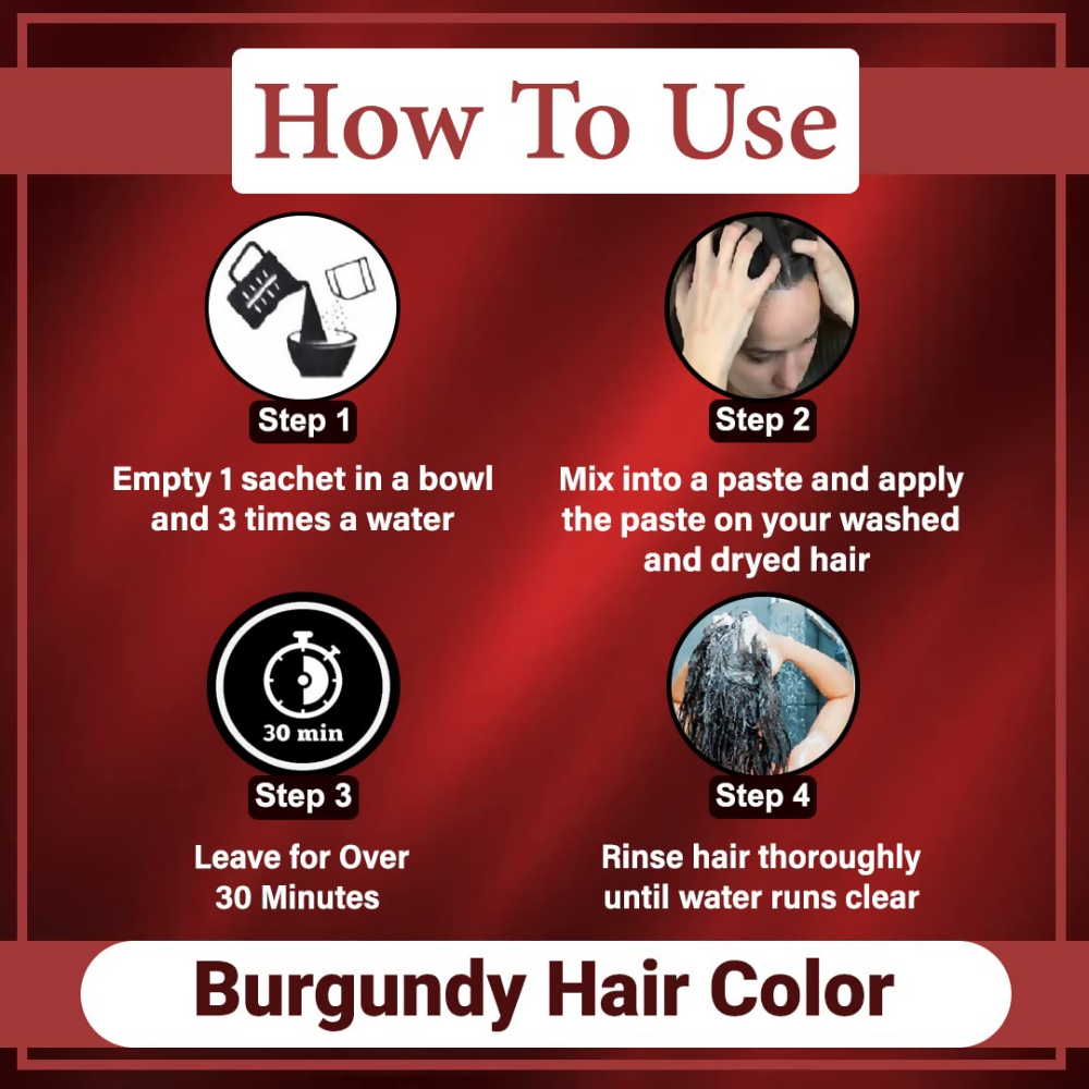 VedicAyurveda Henna Hair Color - Burgundy