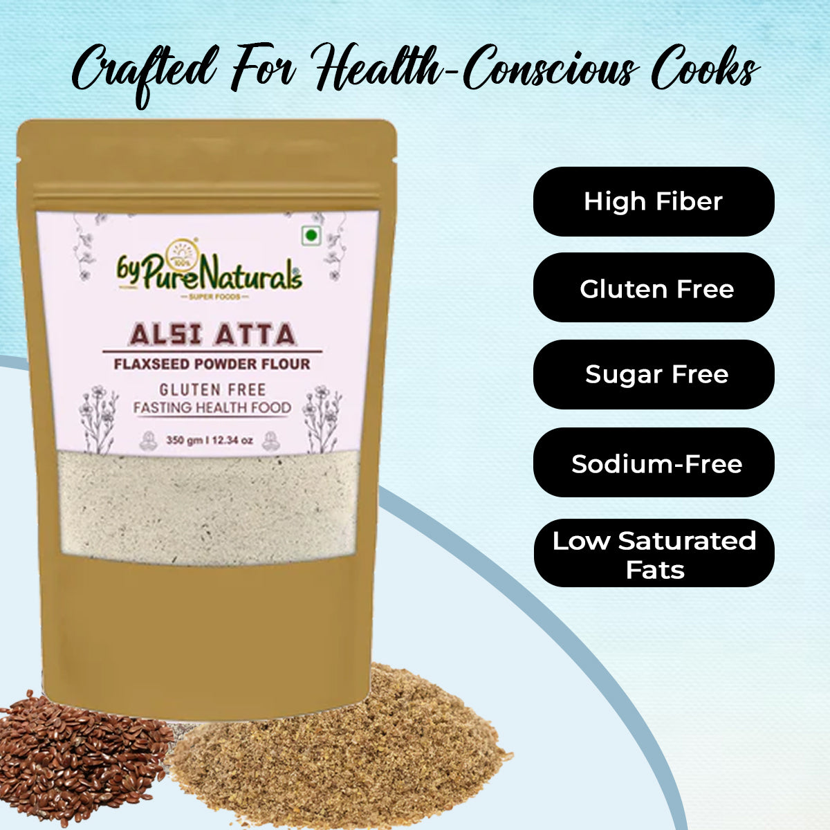 byPureNaturals Alsi Atta (Flaxseed Powder Flour)