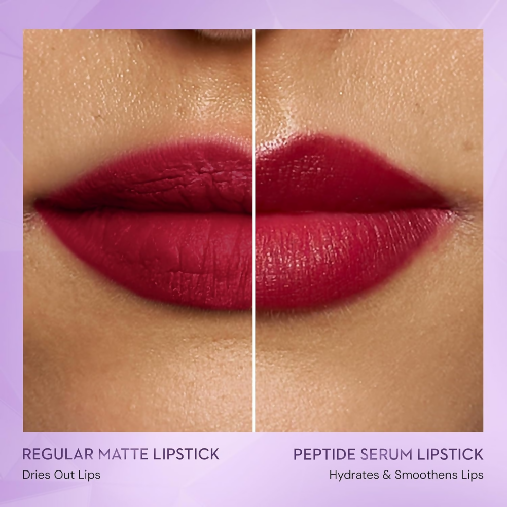 Sugar Cosmetics Glide Peptide Serum Lipstick with Vitamin E - 07 Tuscany Truffle