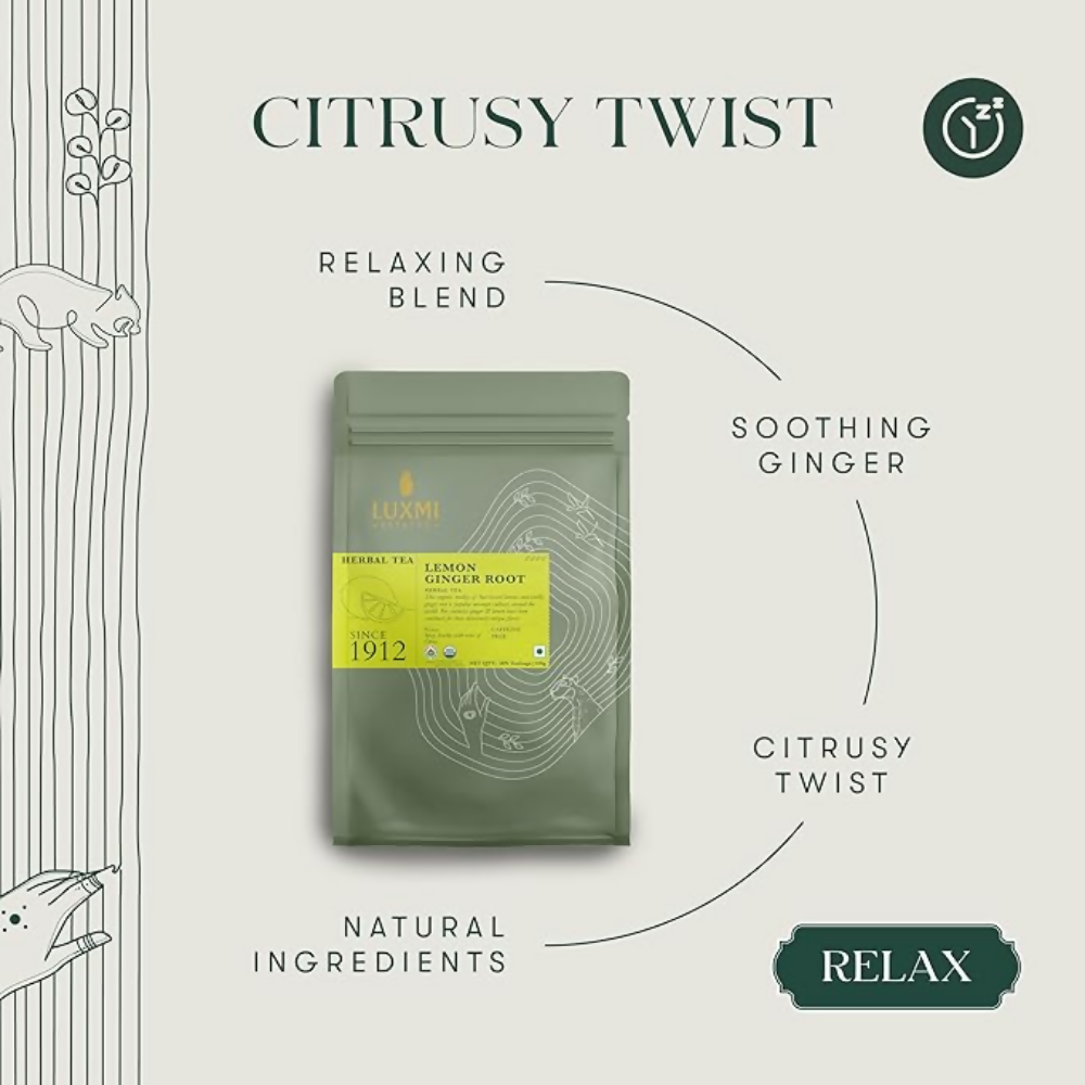 Luxmi Estates Lemon Ginger Herbal Tea