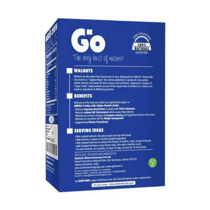 Go Organic Kashmiri Light Quarters Walnuts Kernels (Without Shell)
