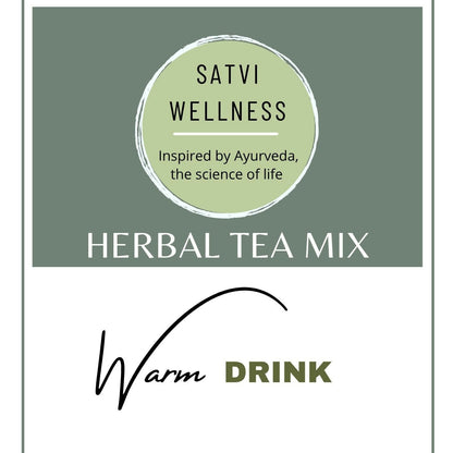 Satvi Wellness Ashwagandha Ginger Herbal Infusion Mix In Indvidual Packets | Herbal Tea Sachet
