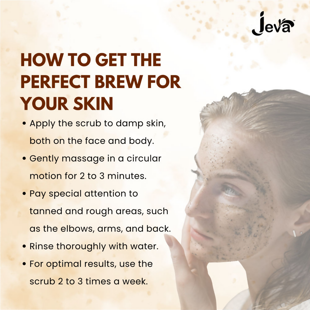 Jeva Coffee Face & Body Exfoliating Gel Scrub