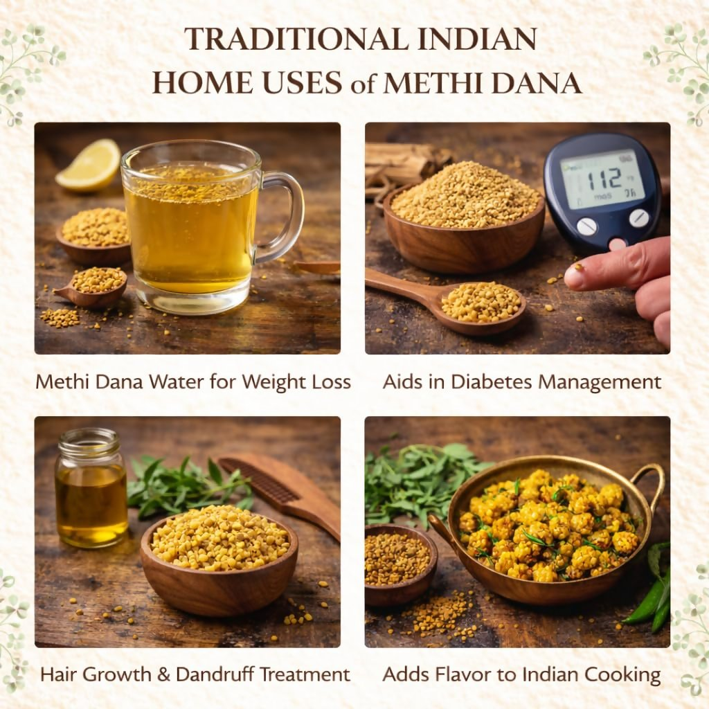 Village-Organica Methi Dana-Whole Fenugreek Seeds