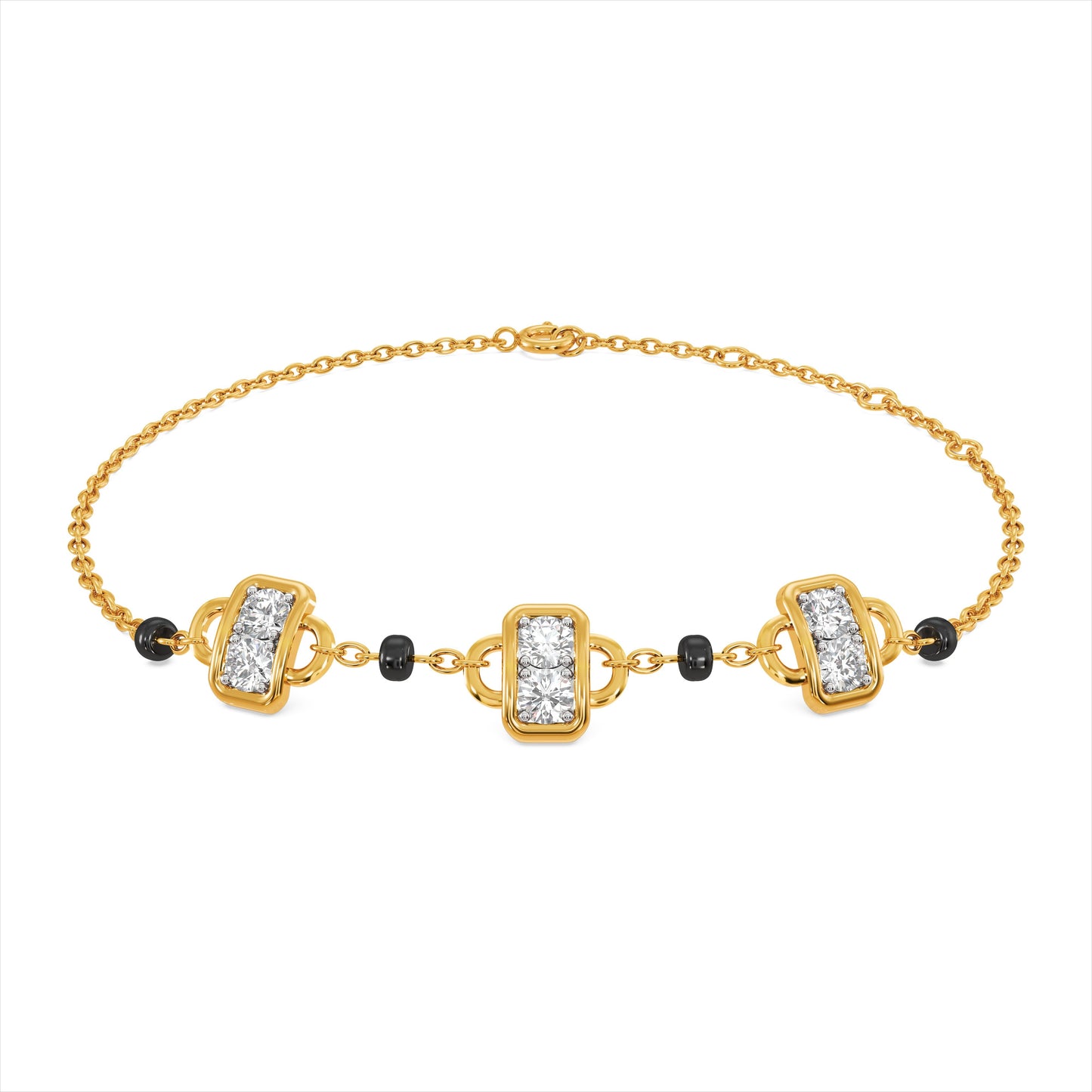 Kairo 9KT Gold Laboratory Grown Diamond Mangalsutra Bracelet