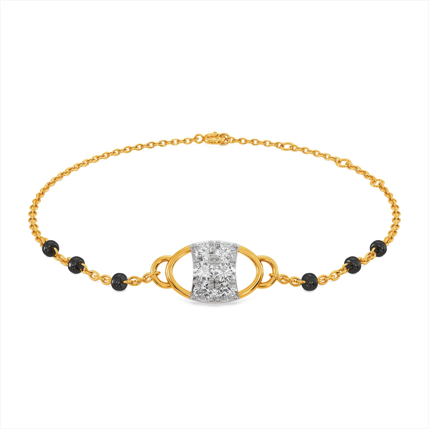 Rhea 9KT Gold Laboratory Grown Diamond Mangalsutra Bracelet