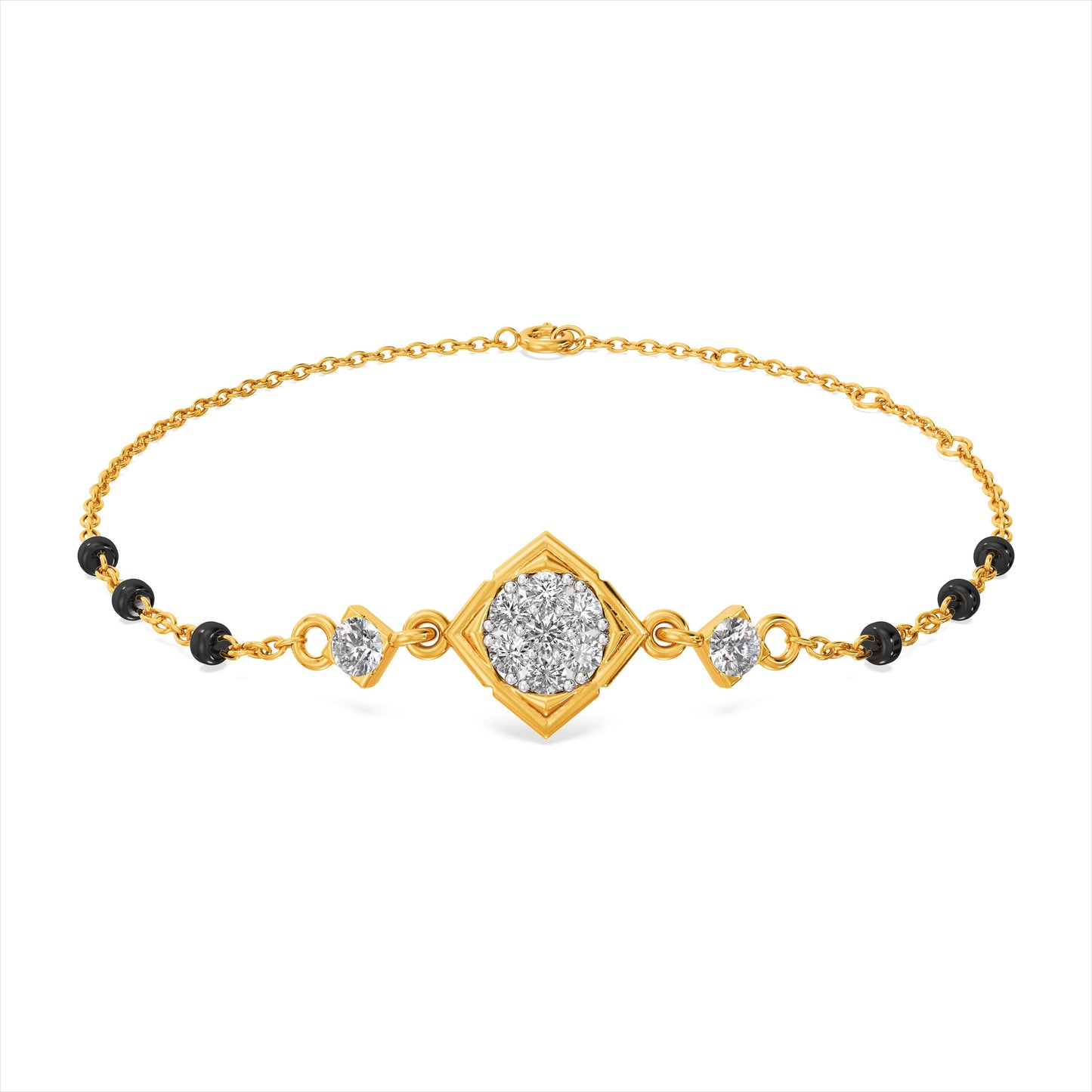 Aurelia Crest 9KT Gold Laboratory Grown Diamond Mangalsutra Bracelet