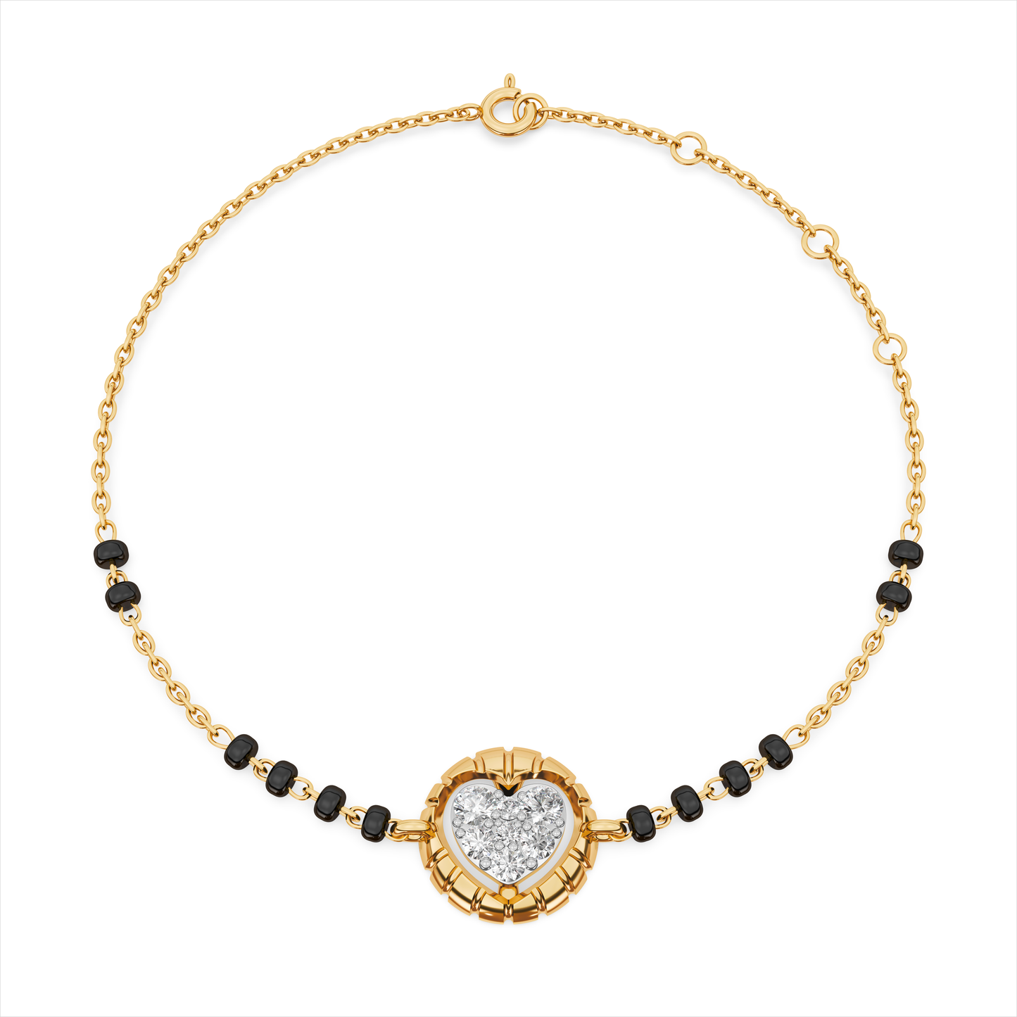 Heart of Forever 9KT Laboratory Grown Diamond Mangalsutra Bracelet