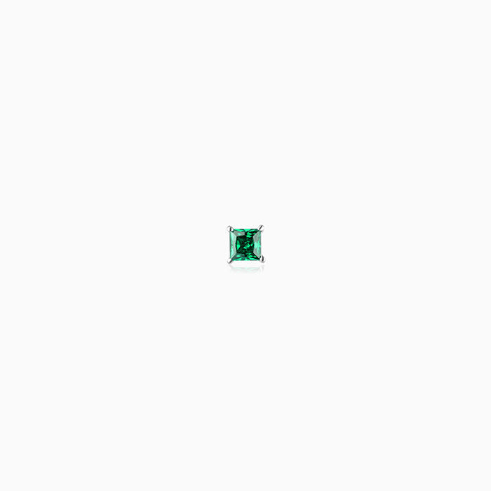 Silver Jadeite Stud For Men