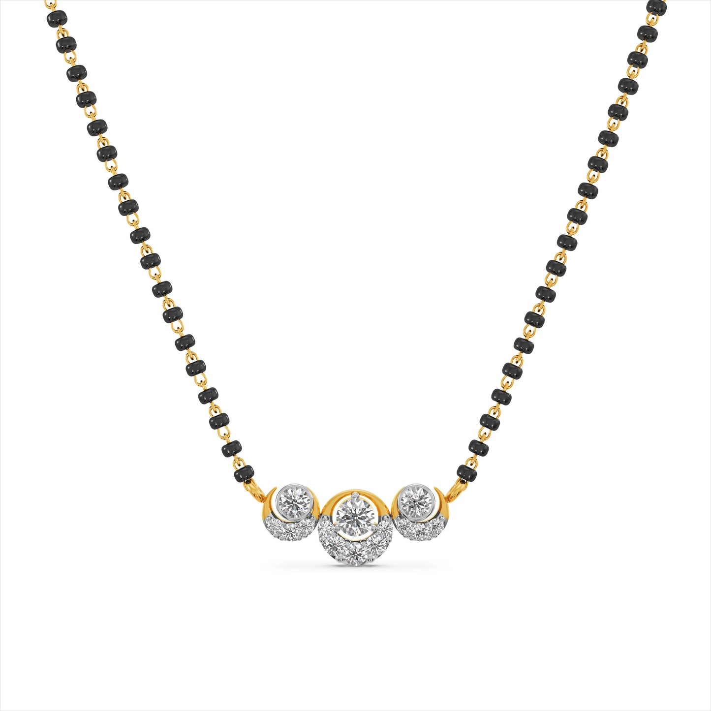 Nova Crest 9KT Gold Laboratory Grown Diamond Mangalsutra