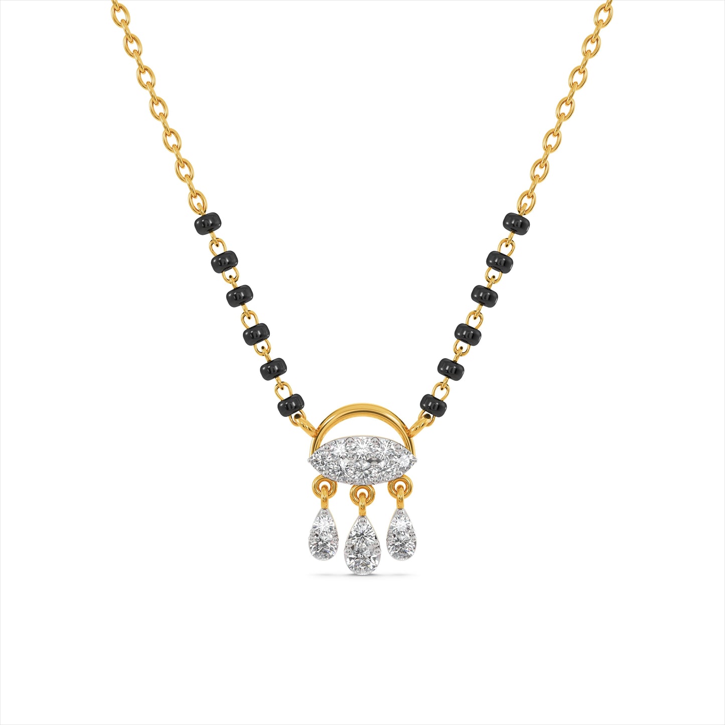 Aeris Drop 9KT Gold Laboratory Grown Diamond Mangalsutra