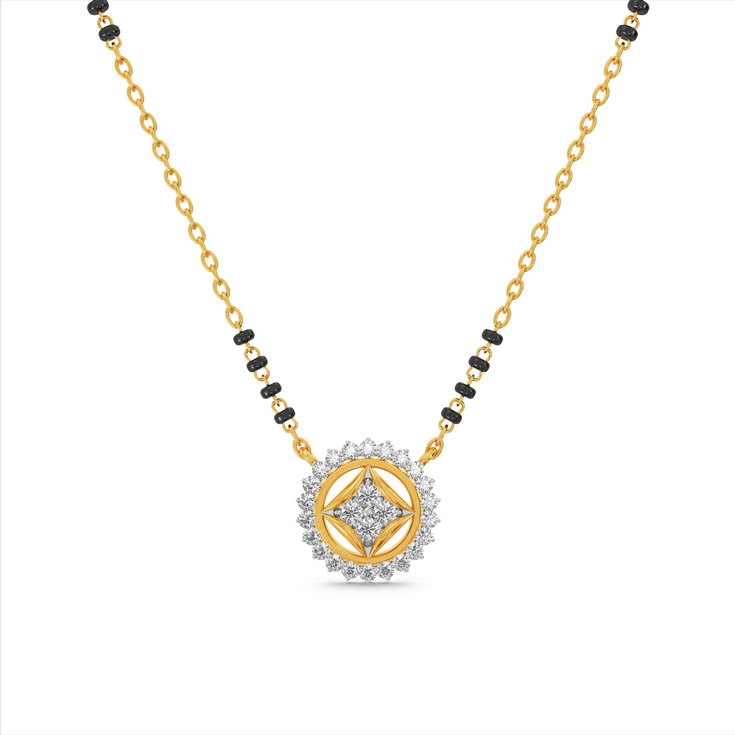 Azure Guard 9KT Gold Laboratory Grown Diamond Mangalsutra