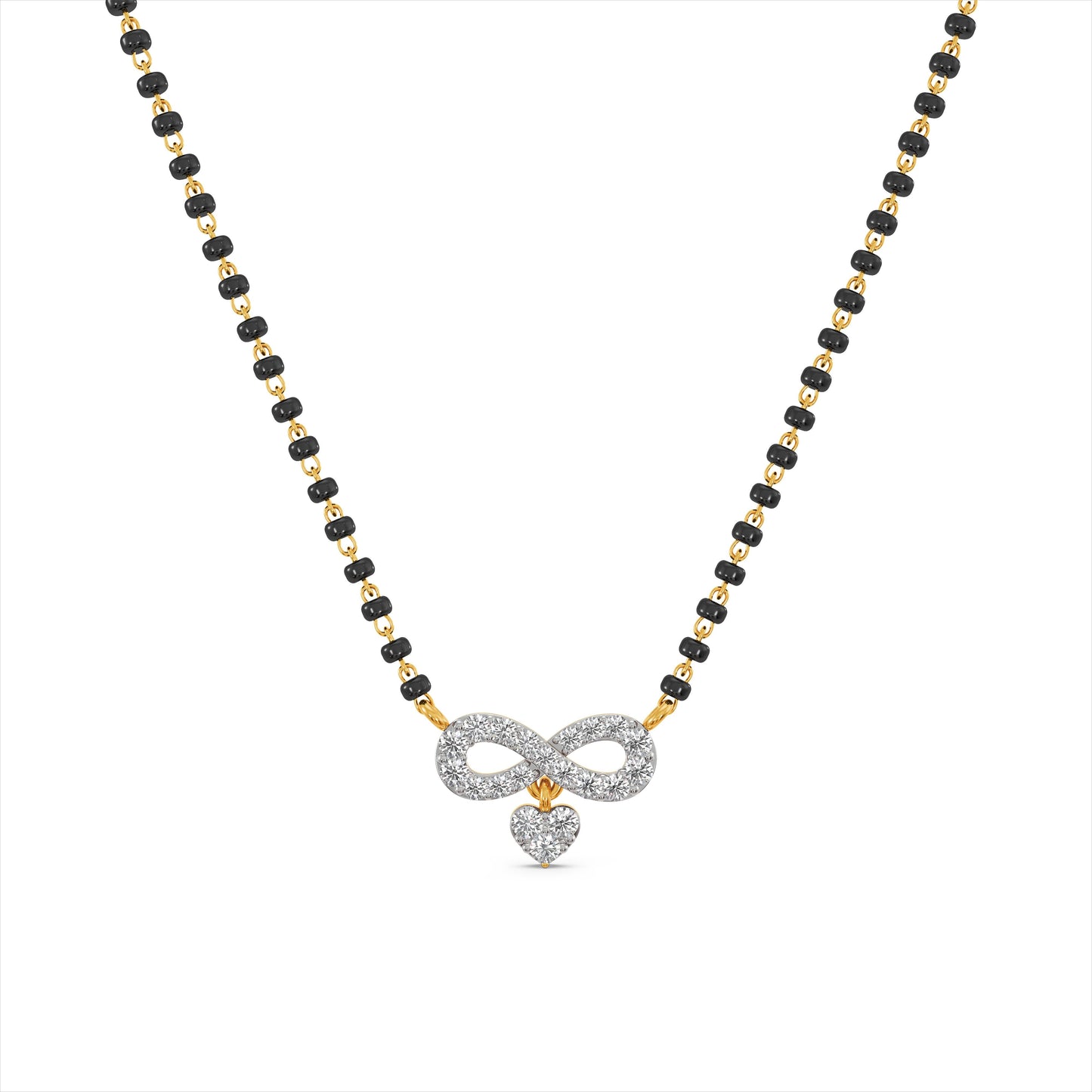 Infinite Love 9KT Gold Laboratory Grown Diamond Mangalsutra