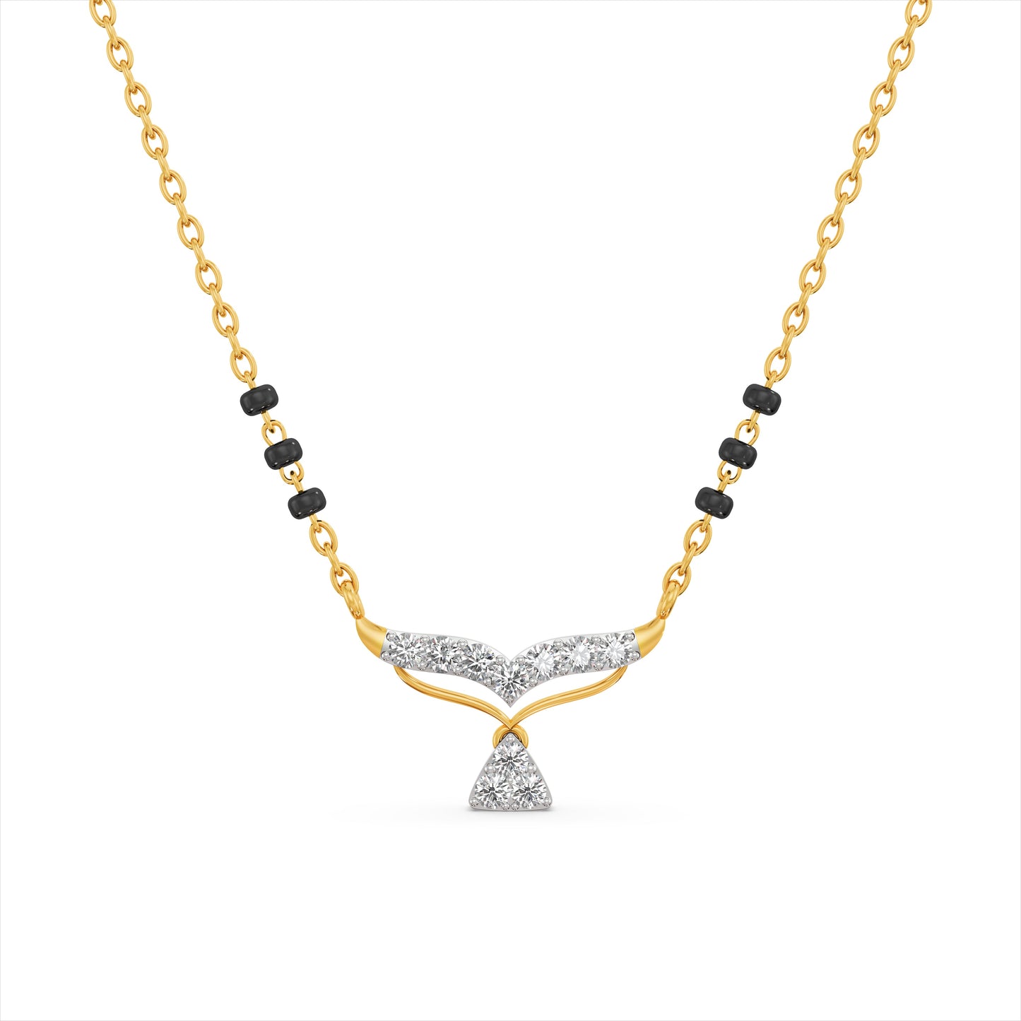 Eternal Love 9KT Gold Laboratory Grown Diamond Mangalsutra