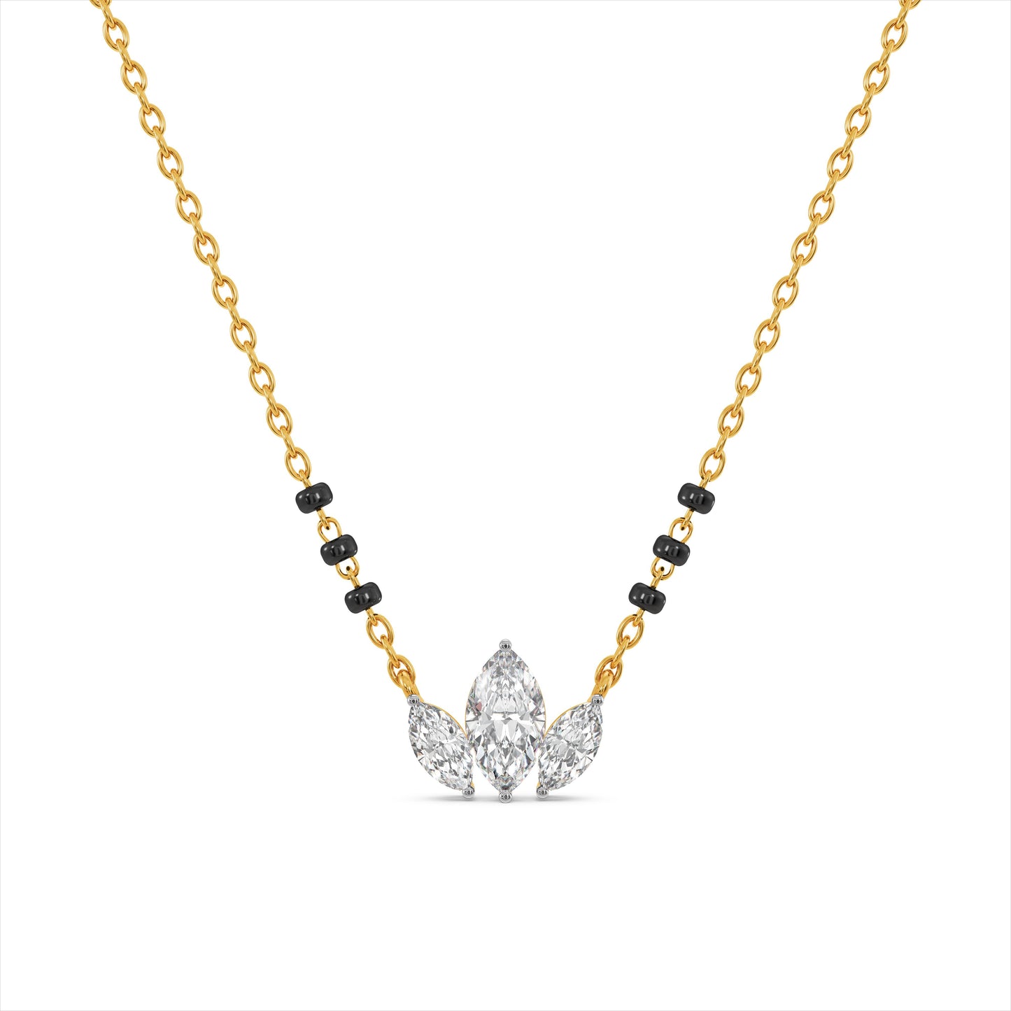 Amrita's Favourite 9KT Gold Laboratory Grown Diamond Mangalsutra