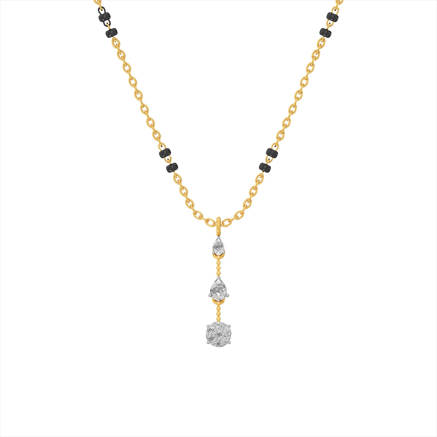 Amora Linked Spark 9KT Laboratory-Grown Diamond Mangalsutra