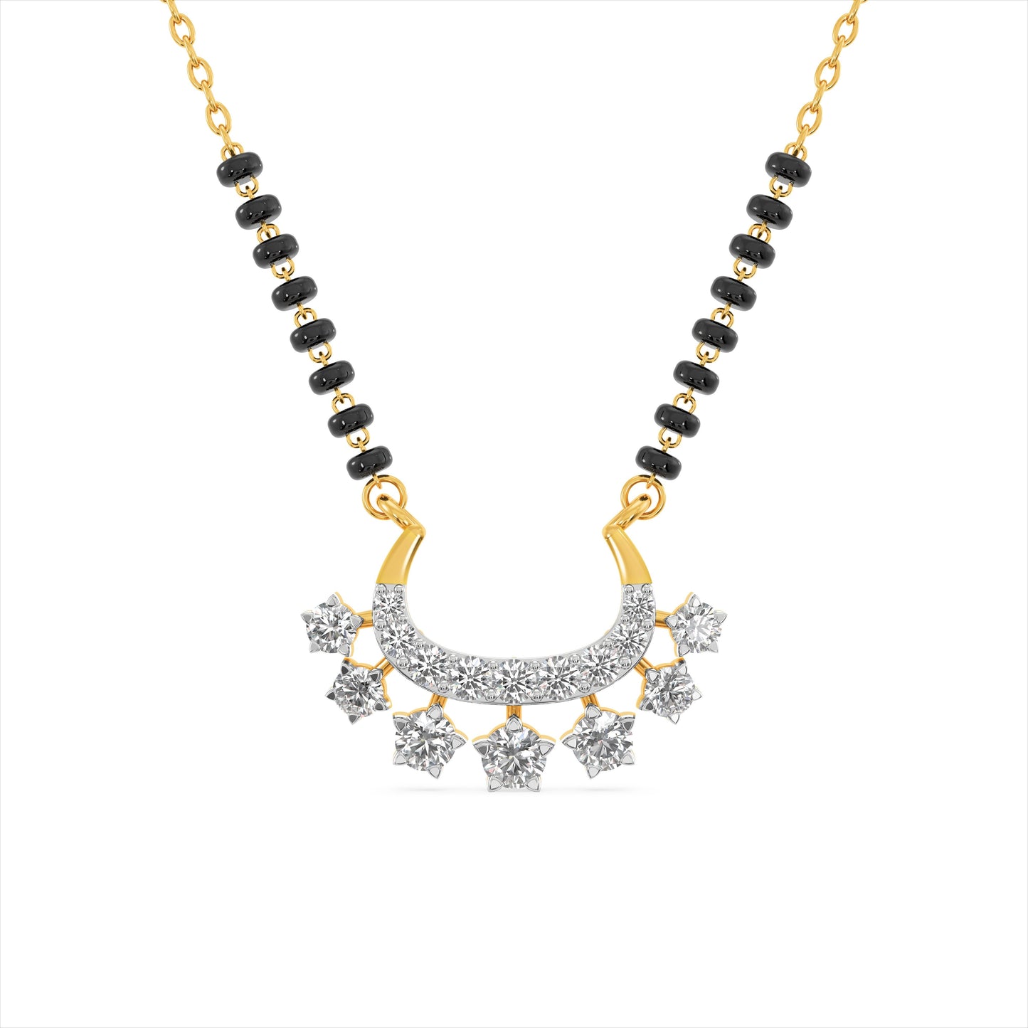 Twinkling Charm 9KT Gold Laboratory Grown Diamond Manglsutra
