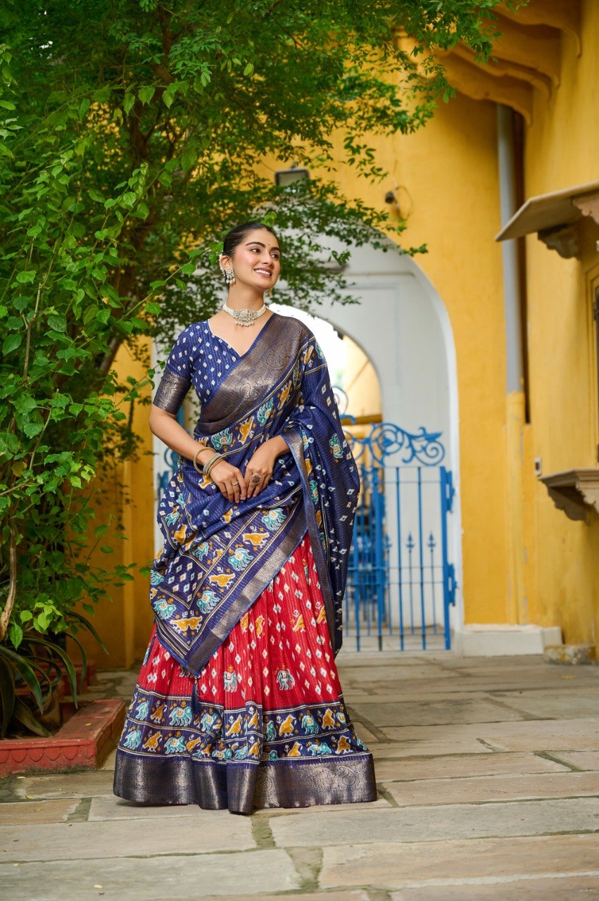 Lehenga Mart Gorgeous Lehenga Choli For Wedding-Red