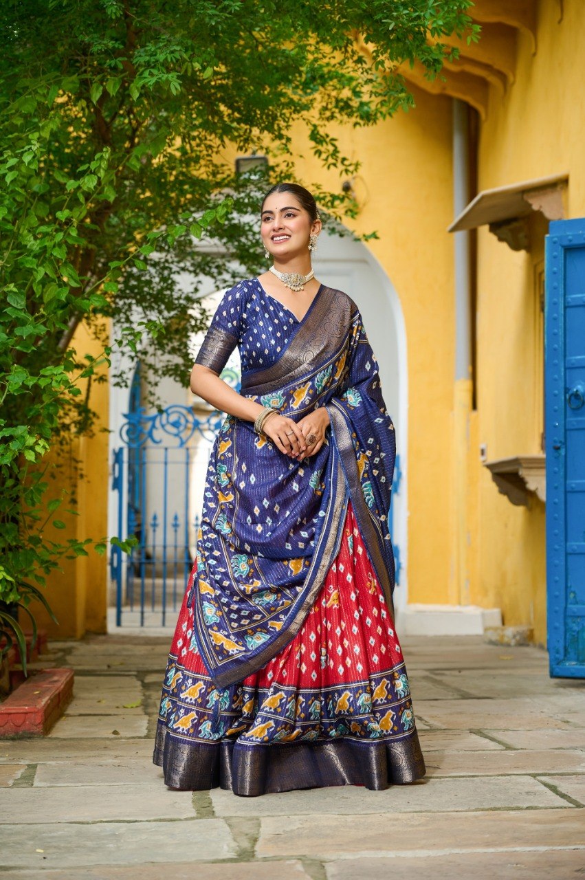 Lehenga Mart Gorgeous Lehenga Choli For Wedding-Red