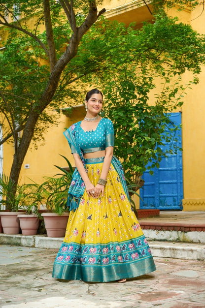 Lehenga Mart Gorgeous Lehenga Choli For Wedding-Yellow