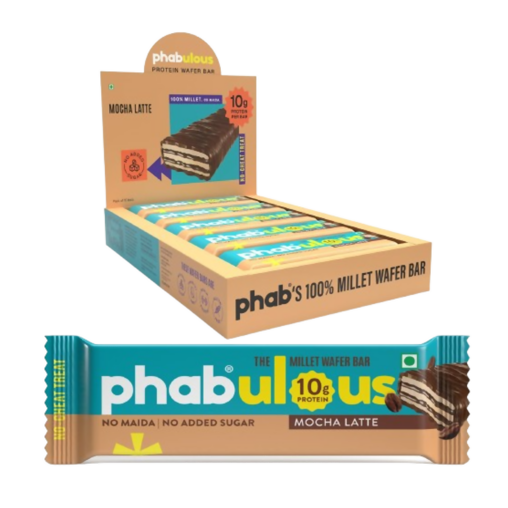 Phab Millet Wafers - Mocha Latte Protein Wafer Chocolate