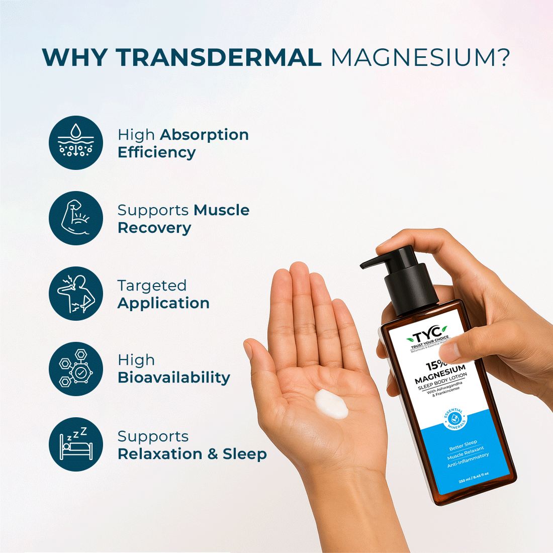 TYC 15% Magnesium Sleep Body Lotion