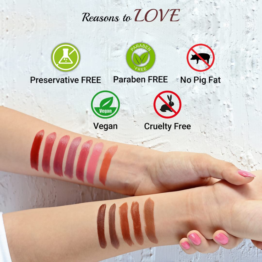 Iba Long Stay Matte Lipstick - M03 Toffee Brown