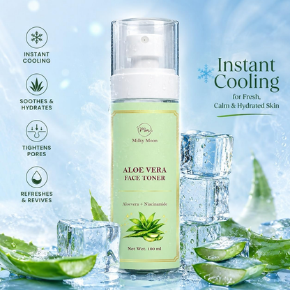 Milky Moon Aloe Vera Toner Instant Cooling & Hydrating Face Toner