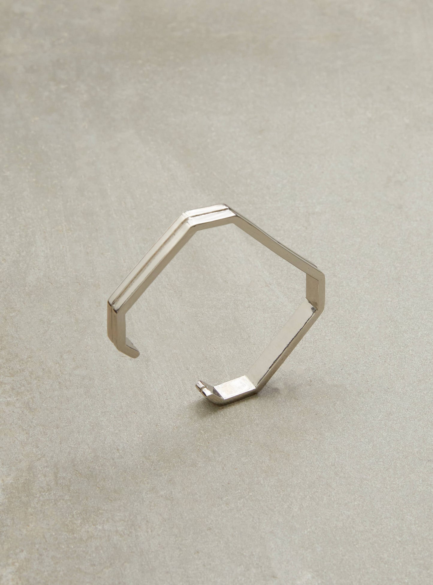 Poppi Bolt Handcuff Bracelet - Silver