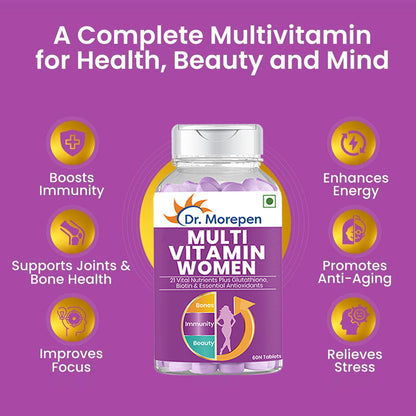 Dr Morpen Iron & Zinc + Multivitamin Women Tablets Combo