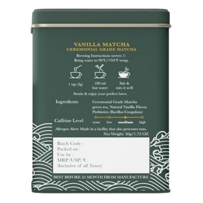 Luxmi Estates Vanilla Matcha with Probiotics