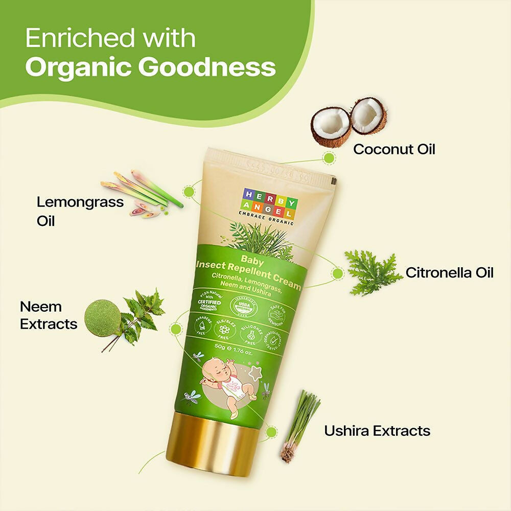 Herby Angel Baby Insect Repellent Cream