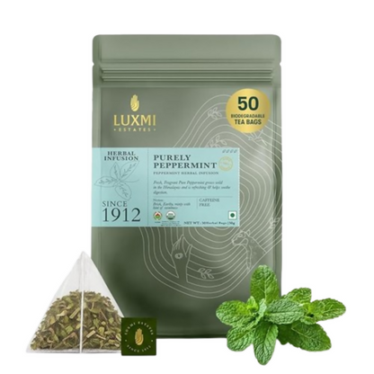 Luxmi Estates Pure Peppermint Organic Herbal Infusion