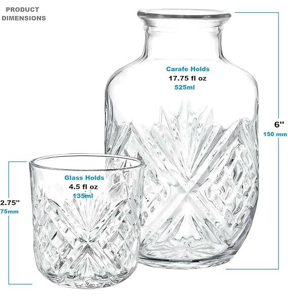 Not Available Bedside Carafe and Glass Set