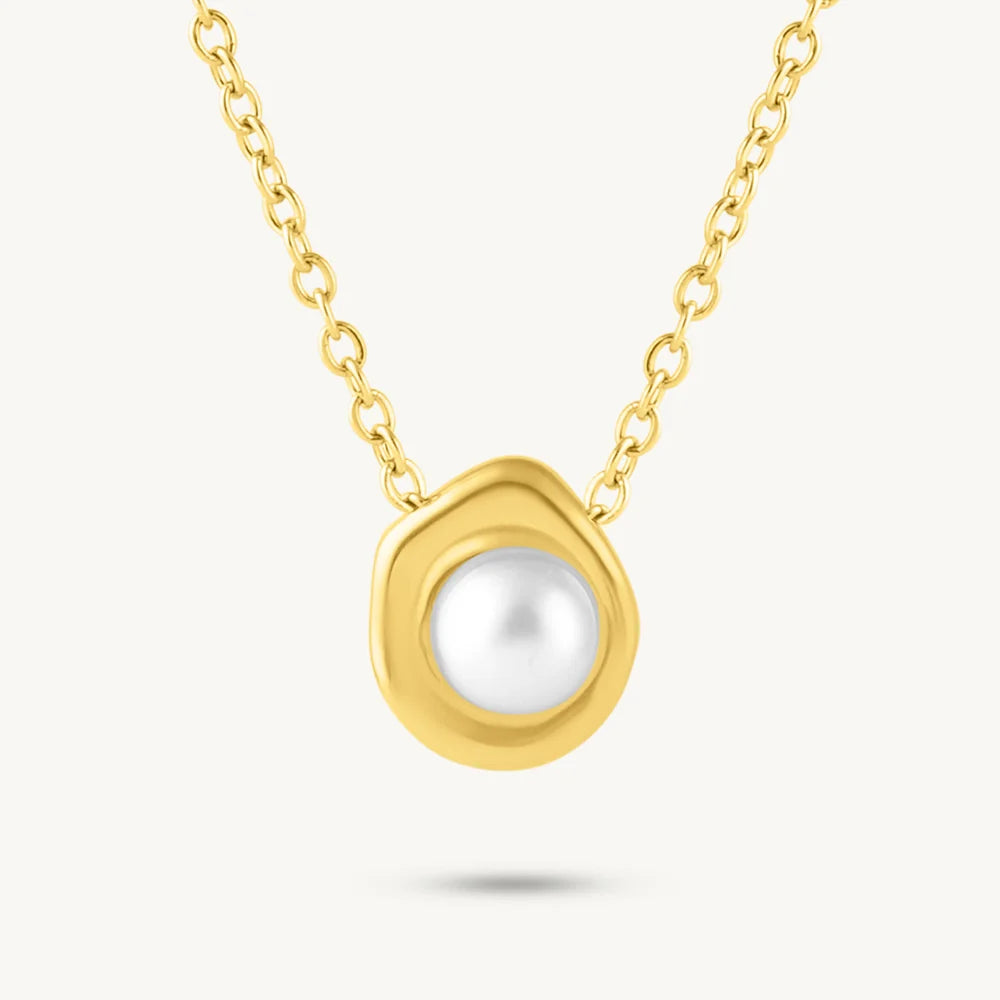 Abstract Embrace Pearl Pendant